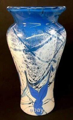 Fenton Art Glass Studio Art Glass Par Frank Workman Wings Vase Limited