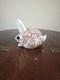 Figurine De Lapin En Verre Artistique Mouchet&eacute; Glasform Vintage Sign&eacute;e John Ditchfield