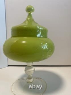 Flacon apothicaire en verre Empoli vert citron
