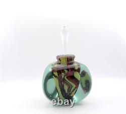 Flacon de parfum en verre d'art de Mdina du début du XXe siècle vers 1970