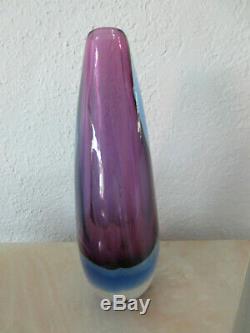 Flavio Poli Pour Sommerso Art Glass Vase Seguso 1950