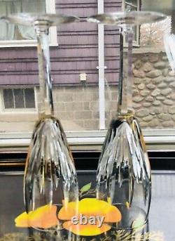 Flûte à champagne Waterford Carina en cristal pour bar, ensemble de 2 signées