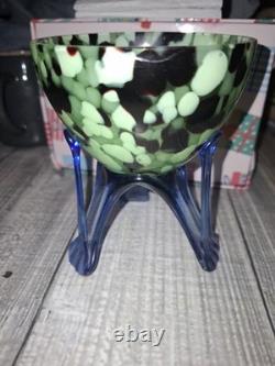 Franz Veltz 1930 Bol à Éclaboussures Tripode Tchèque - Endommagé, Malheureusement Une Jambe Manquante