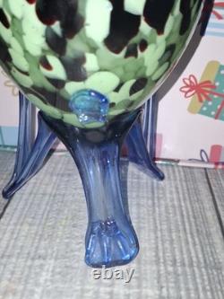 Franz Veltz 1930 Bol à Éclaboussures Tripode Tchèque - Endommagé, Malheureusement Une Jambe Manquante