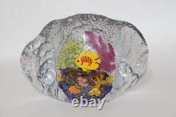 GRAND 12'' CHRIS HEILMAN Sculpture en verre d'art REEF CORAIL Coloré 15 LBS