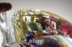 GRAND 12'' CHRIS HEILMAN Sculpture en verre d'art REEF CORAIL Coloré 15 LBS