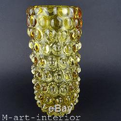 Glas Vase ´lenti´ Ercole Barovier & Toso Art Glass Murano Italie À Partir De 1940-1950