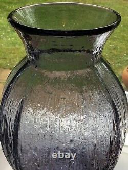 Glass Whitefriars Grand 11 Vase De Tulipe Texturé En Lilas (9826) 74 Verre D'art