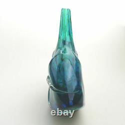Grand Millésime Maltais Mdina Art Glass Fish Axe Head Vase M Harris Design C. 1978