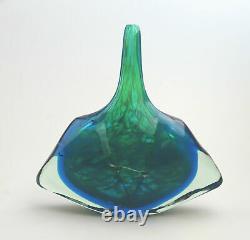 Grand Millésime Maltais Mdina Art Glass Fish Axe Head Vase M Harris Design C. 1980