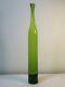 Grand Myers Vert Blenko Bottle Vase. Art Glass Decanter. Mcm