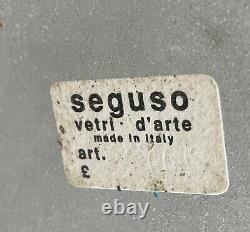 Grand Vintage Seguso Vetri Darte Scavo Murano Vase En Verre Style Romain Antique