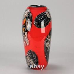 Grand vase en verre du milieu du 20e siècle intitulé Vase chinois par RSA Suède