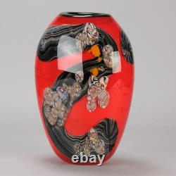 Grand vase en verre du milieu du 20e siècle intitulé Vase chinois par RSA Suède