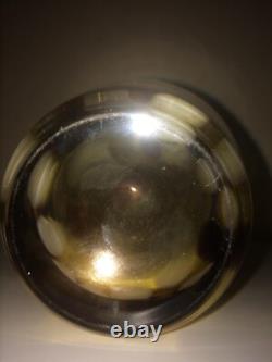 Grand vase en verre soufflé effet écaille de tortue