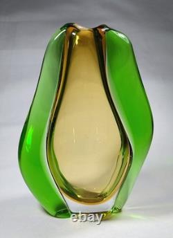 Hana Machovska Sculpture en Verre d'Art Tchèque Vase Bud