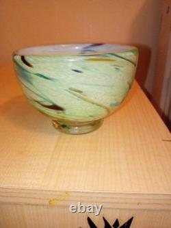 Heikki Orvola C. 1992 Verre d'art de studio signé sur la base. Pièce époustouflante.