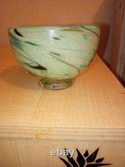 Heikki Orvola C. 1992 Verre d'art de studio signé sur la base. Pièce époustouflante.