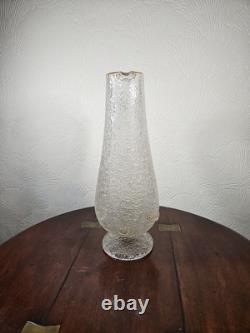 Jarre à orangeade antique victorienne en verre surélevé avec appliques prunts