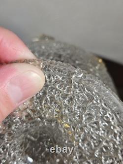 Jarre à orangeade antique victorienne en verre surélevé avec appliques prunts