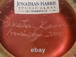 Jonathan Harris Studio Verre Ironbridge Everglades No. 37/75 Édition Limitée Signée