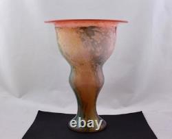 Kosta Boda Art Glass Vase de 10 pouces signé par Kjell Engman, état neuf