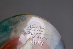 Kosta Boda Art Glass Vase de 10 pouces signé par Kjell Engman, état neuf