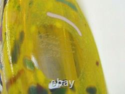 Kosta Boda Satellite Bertil Vallien Bottle Vase Yellow (ref8042)