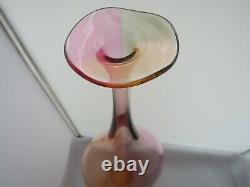 Kosta Boda Signé Fidji Kjell Engman Rainbow Swedish Art Glass Vase #48837