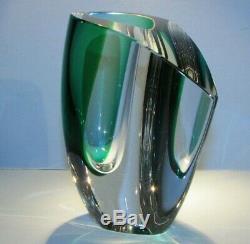 Kosta Boda Vase Mirage Art Verre Cristal Goran Warff Neuf Dans La Boîte