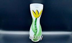 Kosta Boda Vintage Ulrica Hydman-Vallien's Hourglass Vase Stained White Art<br/>    <br/> 

La vase sablier vintage de Kosta Boda Ulrica Hydman-Vallien taché d'art blanc