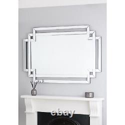 La gamme Emerson Silver miroir en verre 80cm x 120cm