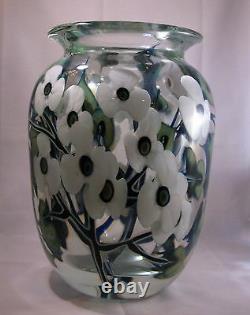 Large Art Glass Vase 10 Par John Lotton 1993