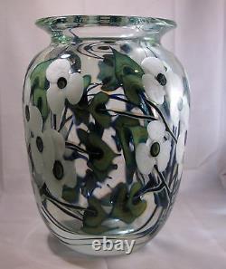 Large Art Glass Vase 10 Par John Lotton 1993