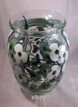 Large Art Glass Vase 10 Par John Lotton 1993
