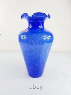 Large Vinture Italienne Murano Art Glass Sommerso Flavio Poli Style MCM Vase 1960s