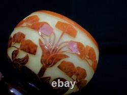 Le Verre Francais Schneider Art Deco Cameo Vase