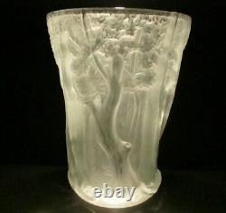 Lg Barolac Josef Inwald Forest Vase Art Glass Lk Desna Lalique Daum Czech