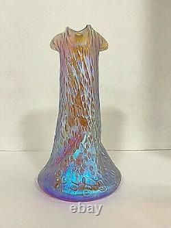 Loetz Candia Diaspora Art Nouveau Twist Forme Vase
