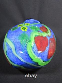 Magnifique grand vase en verre d'art de style Murano pour studio