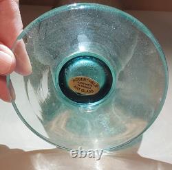 Magnifique vase en verre artistique Robert Held irisé