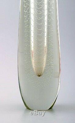Milieu Du Siècle Art Glass Vase Par Gunnel Nyman Pour Nuutajärvi Notsjo