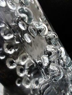 Milieu Du Xxe Siècle Cristal Wmf Erich Jachmann Op Art Bulles Lg Vase Hollywood Regency