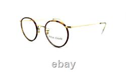 Monture de lunettes vintage Hilton Classic 1 Blonde Gold 47 mm Panto NOS fabriquée en Angleterre