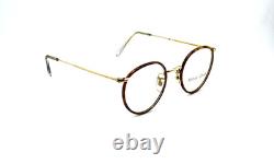 Monture de lunettes vintage Hilton Classic 1 Blonde Gold 47 mm Panto NOS fabriquée en Angleterre