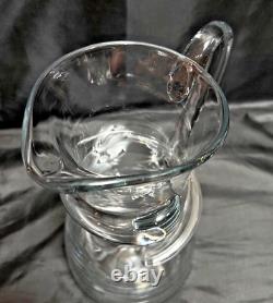 Nouvelle / Inutilisée Carafe en Verre d'Art avec Tourbillon Appliqué, Fabriquée à la Main