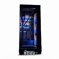 PC Gaming en Verre RGB Rapide 12ème Génération 32 Go DDR5 SSD Windows 11 Wifi Bluetooth