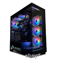 PC Gaming en Verre RGB Rapide 12ème Génération 32 Go DDR5 SSD Windows 11 Wifi Bluetooth