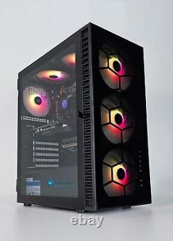 PC de jeu en verre Fast RGB 6 ventilateurs i7 32 Go DDR4 SSD RTX Windows 10 Wifi Bluetooth