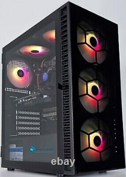 PC de jeu en verre Fast RGB 6 ventilateurs i7 32 Go DDR4 SSD RTX Windows 10 Wifi Bluetooth